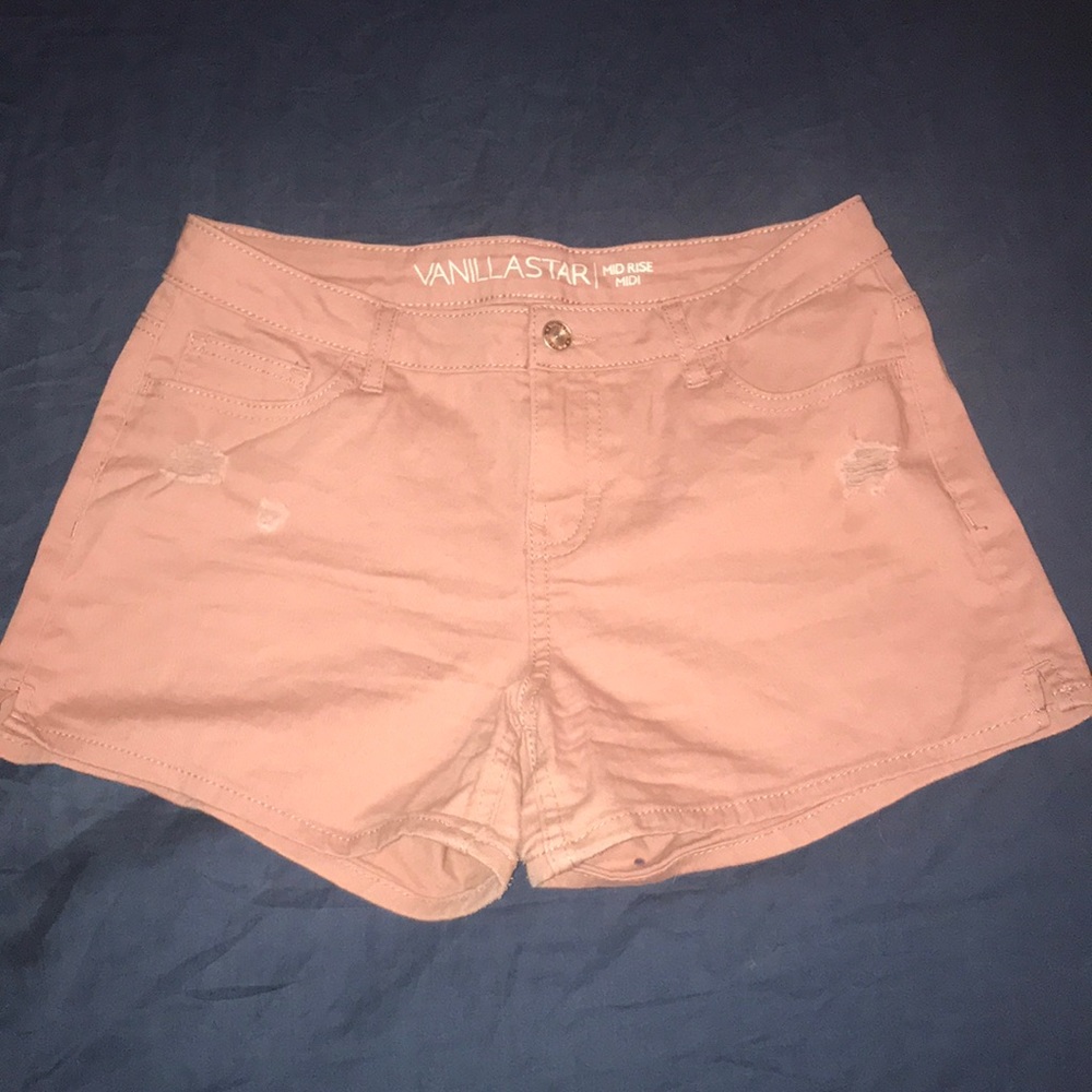 Tan Shorty Shorts